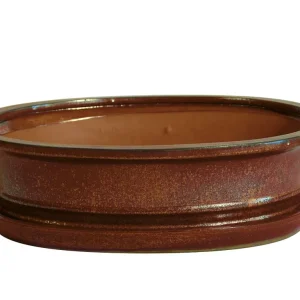 Tiesto Oval Rojo Con Plato 21x17x7cm Descuento