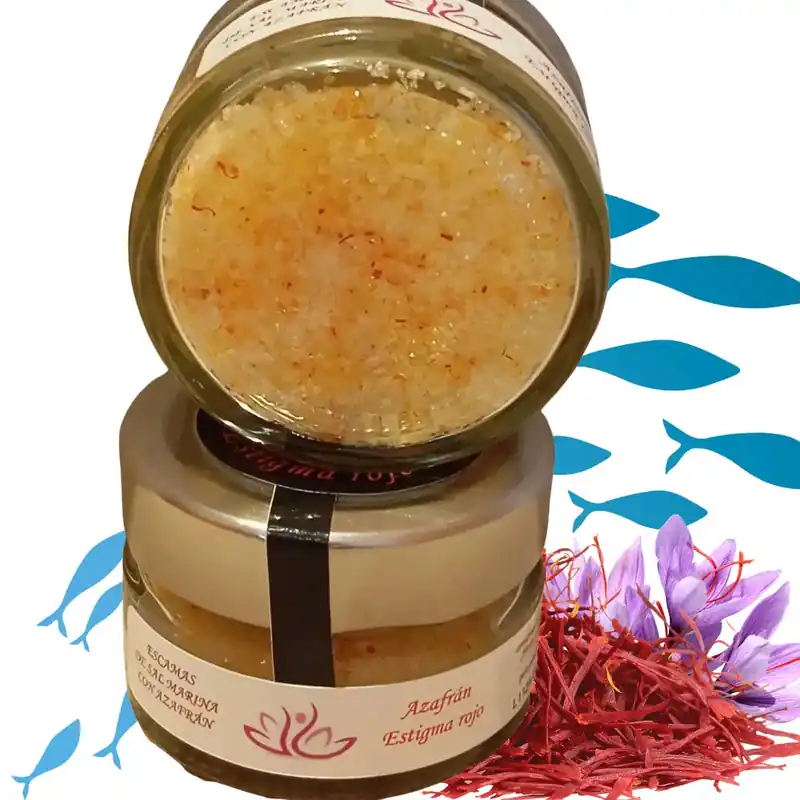 Escamas De Sal Marina Con Azafrán – Sal Gourmet Natural Para Potenciar El Sabor De Tus Platos Compra Ahora