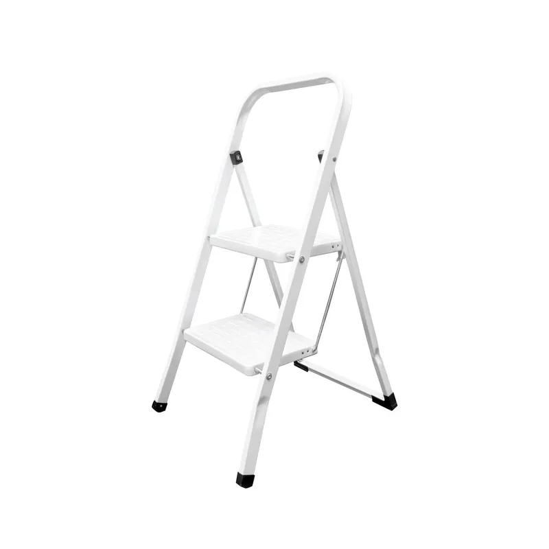 Ordena Ya Escalera Domestica Acero 2 Peldaños, Escalerilla Blanca