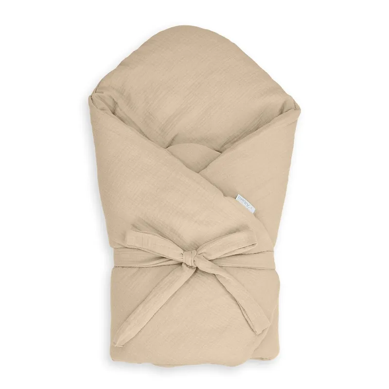 Saco Capazo 4 En 1 Muselina Camel Barato