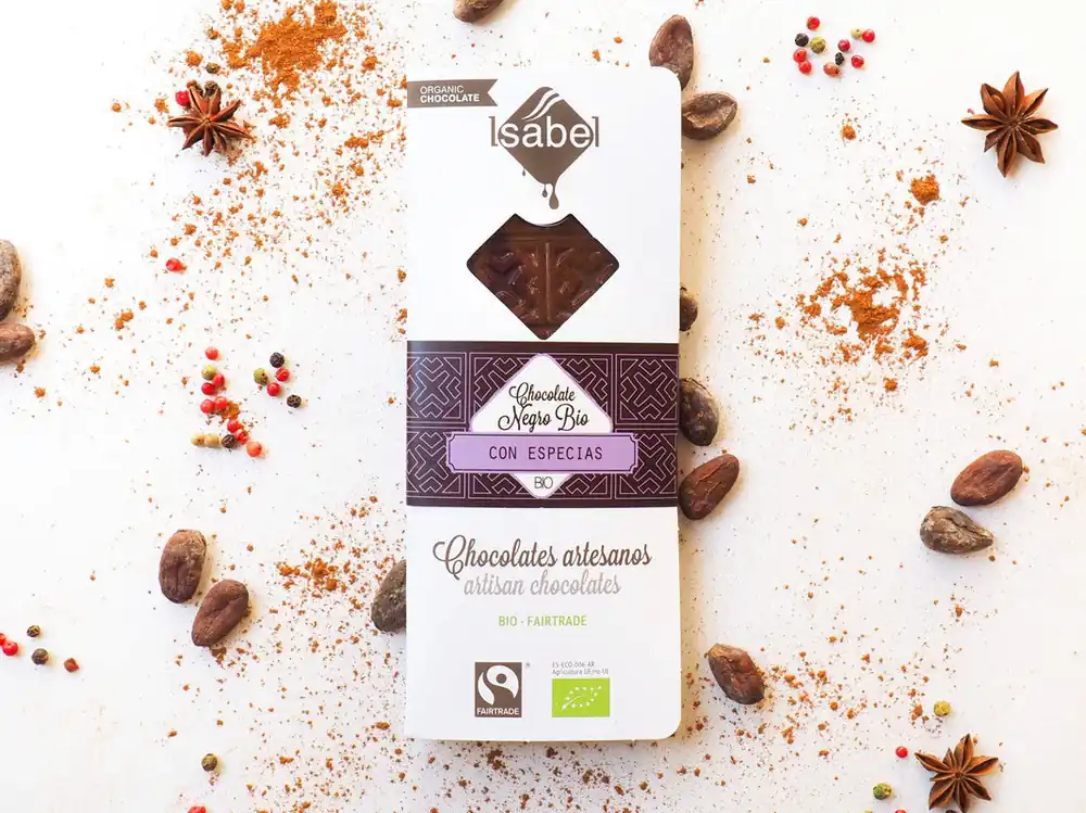 Ordenar Ahora Mismo Tableta Bio chocolate negro con especias