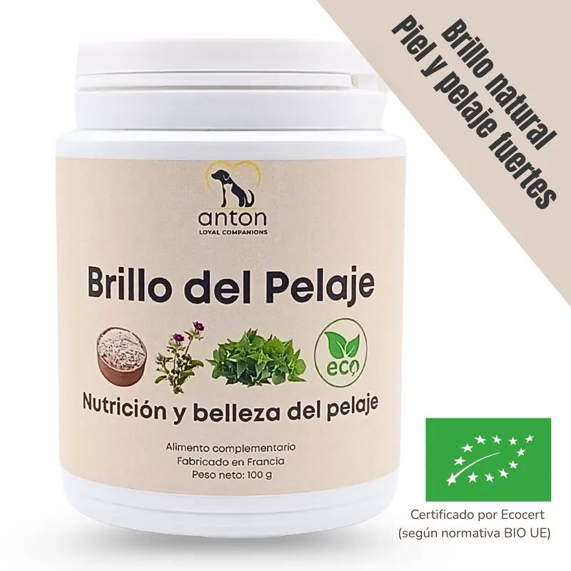 Envío Gratis Suplemento natural para perros y gatos – Fórmula Brillo del Pelaje ECO 100 g