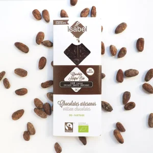 Oferta Flash Tableta Bio chocolate negro 100% cacao – Origen santo domingo. sin azúcar