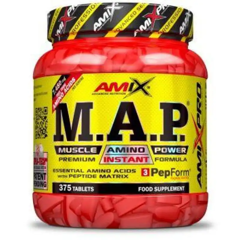 Map Muscle Amino Power 375 Tab Garantía Incluida