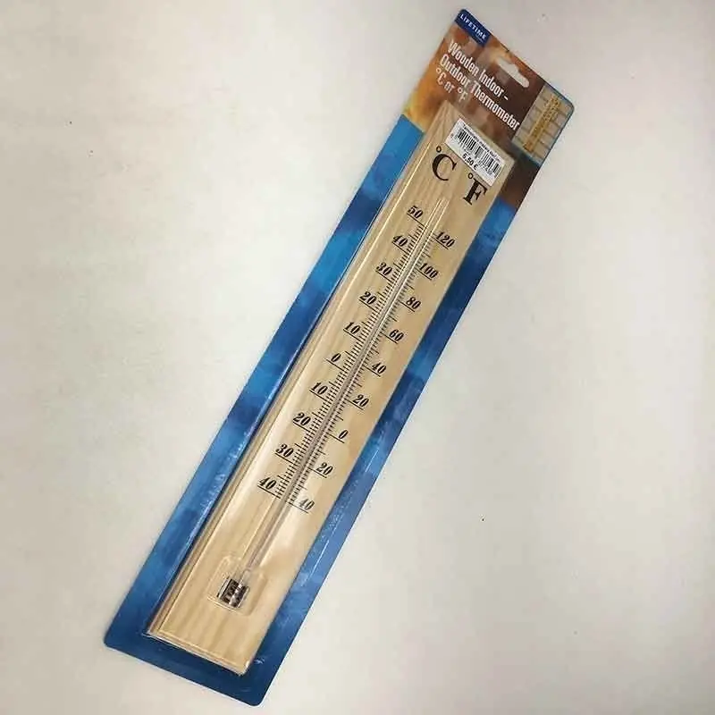 Mejor Calidad Termómetro madera 40 x 7 cm