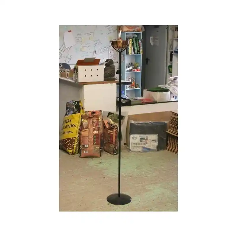 Rebajas Antorcha de acero terraza con lata de cobre 152.3