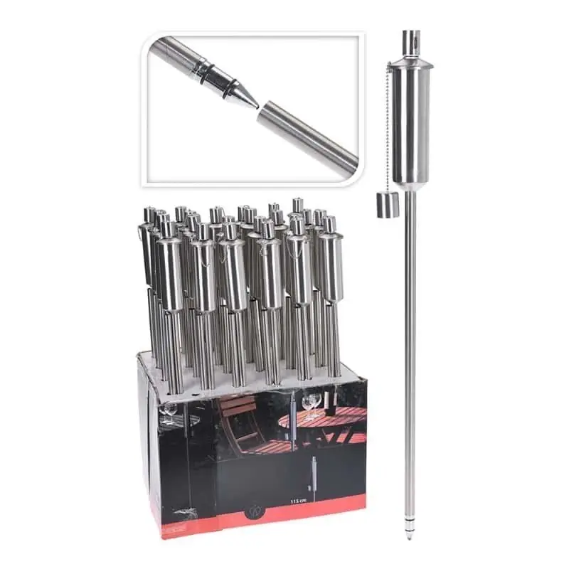 Antorcha de acero inox 115 cm Original
