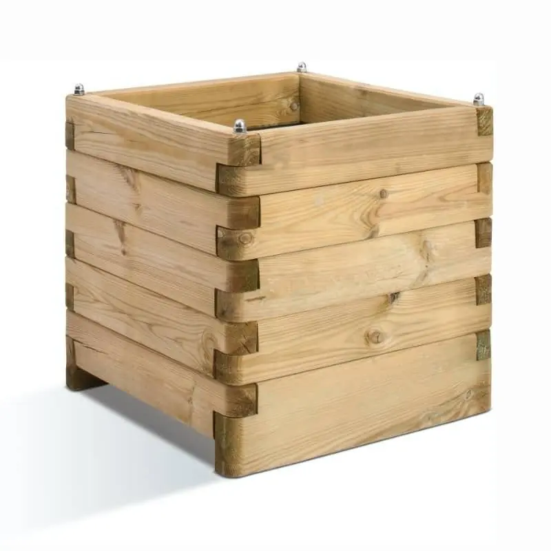 Pedido Al Por Mayor Jardinera de madera rectangular Olea