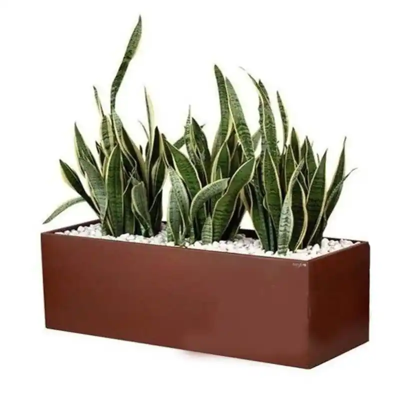 Jardinera de acero corten rectangular Ocasión Especial