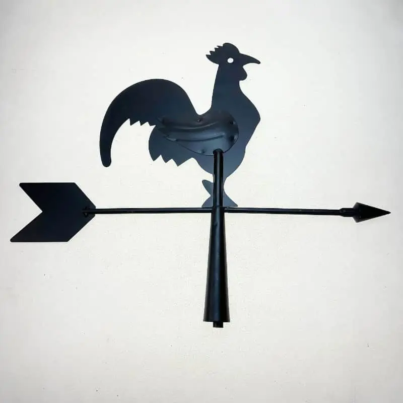 Alta Calidad Veleta de tiempo Gallo Negro