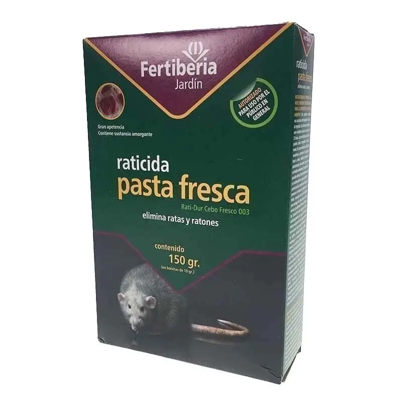 Raticida pasta fresca 150 gr Disponible Ahora