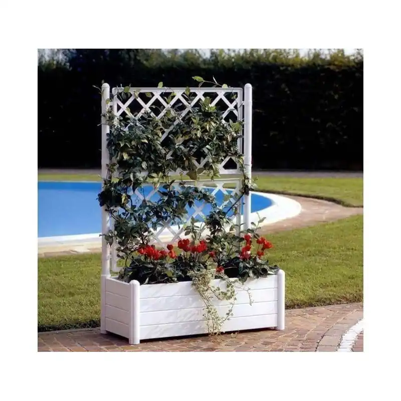 Jardinera rectangular con espaldera Rebajas