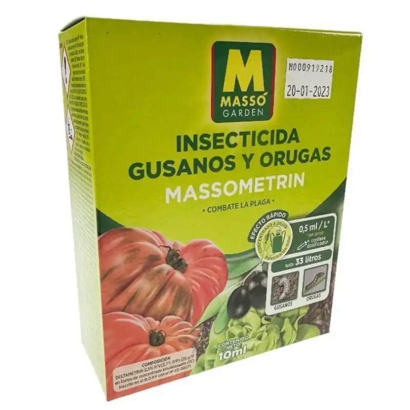 Auténtico Insecticida gusanos y orugas 10 ml massó