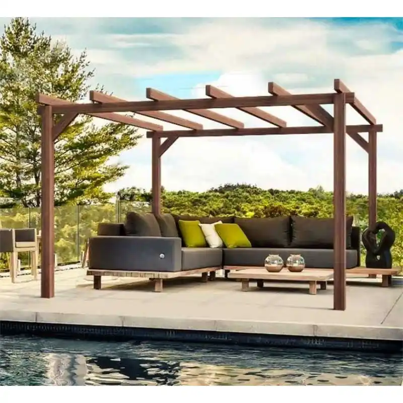 Solo Hoy Pérgola laminada modelo Linares