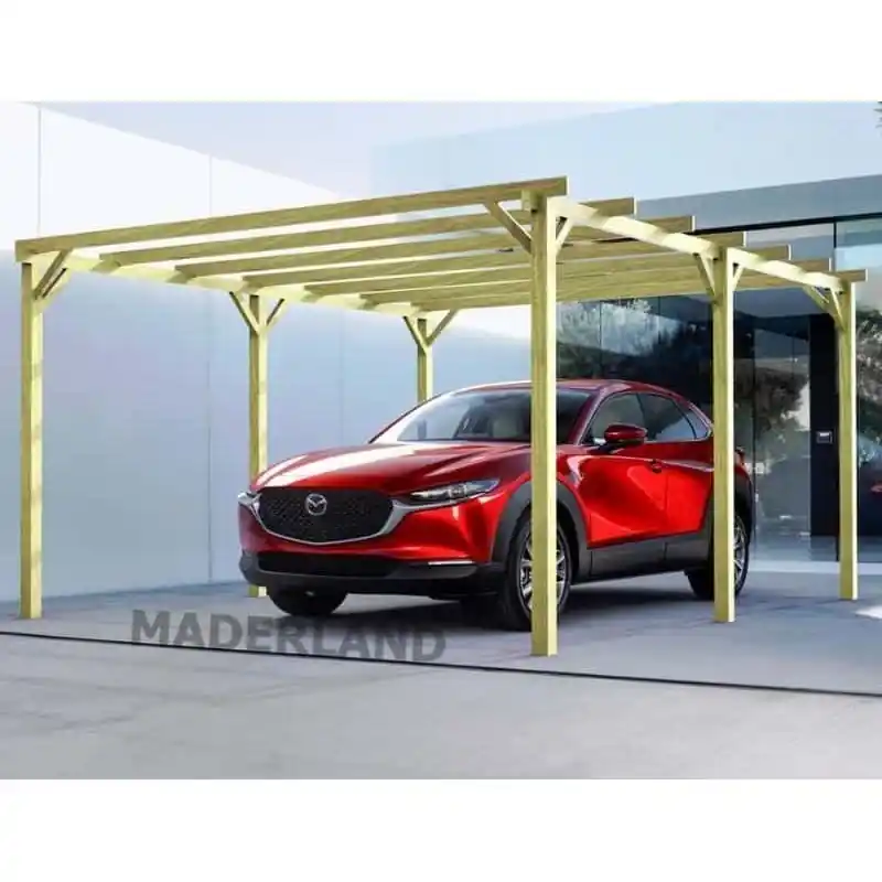 Cochera de madera modelo Niza Nueva Colección