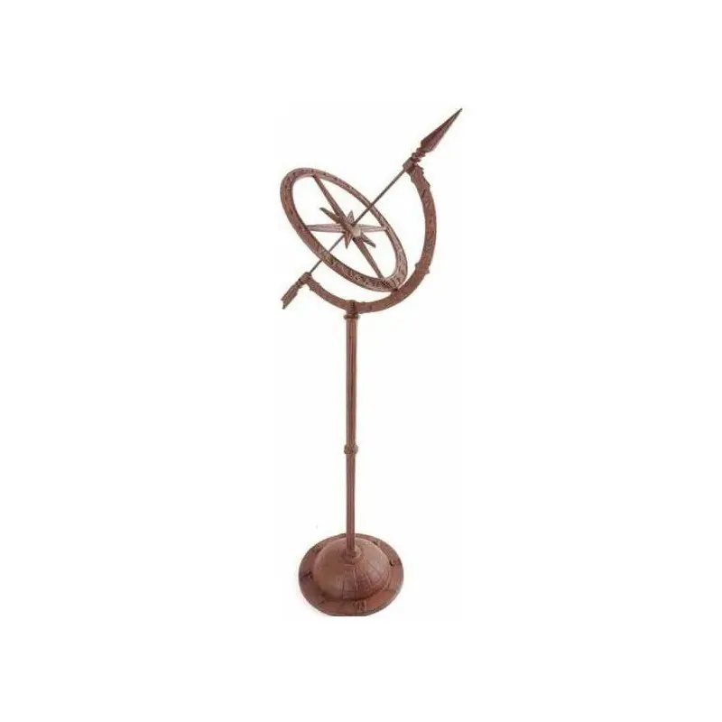 Disponible Ahora Reloj de sol de hierro sobre pie alto