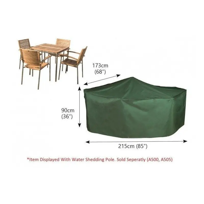 Certificado C525 Funda set mesa rect 4 sillas 215x173 pvc