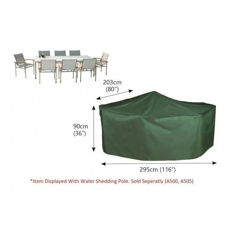 Auténtico C535 Funda conjunto mesa rectangular c8 sillas + mastil