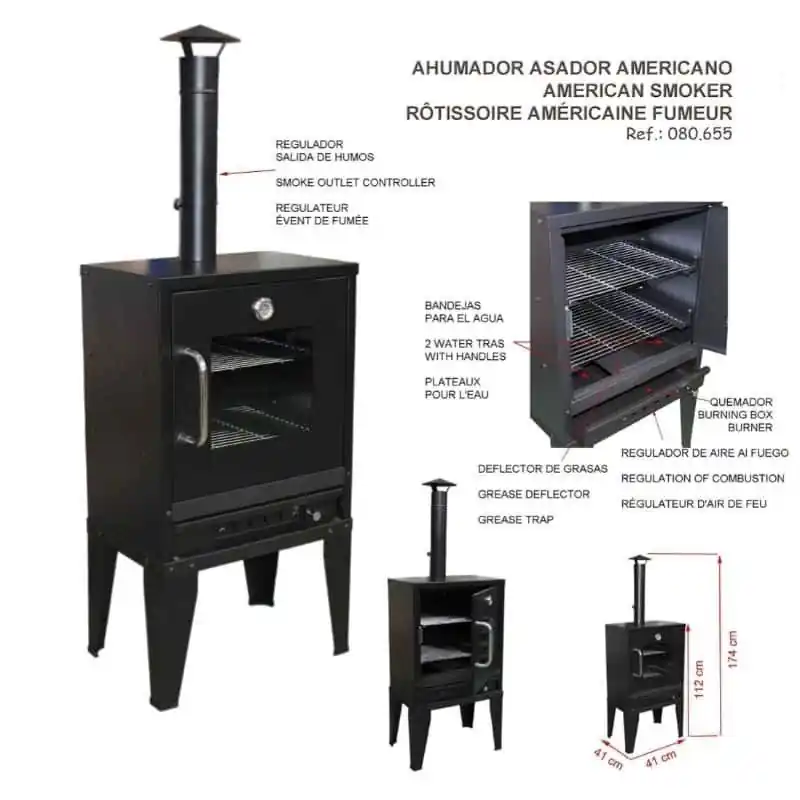 Ahumador Asador Americano Garantía Incluida