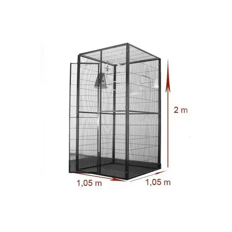 Bestseller Voladero jardín 1x1 m techo malla