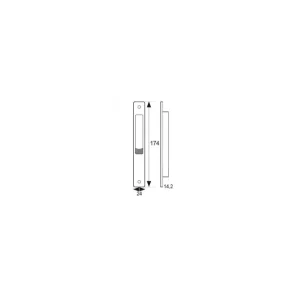 CIERRE CORREDERA VENTANA 6820 174X24MM BLANCO Precio Bajo