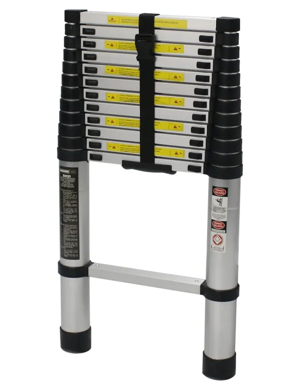 Ordena Ya ESCALERA ALUMINIO, EXTENSIBLE, 3.8M, 12D - MADER HARDWARE