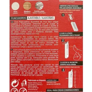 Económico FIJA CUADROS AJUSTABLE FISCHER 2 UD