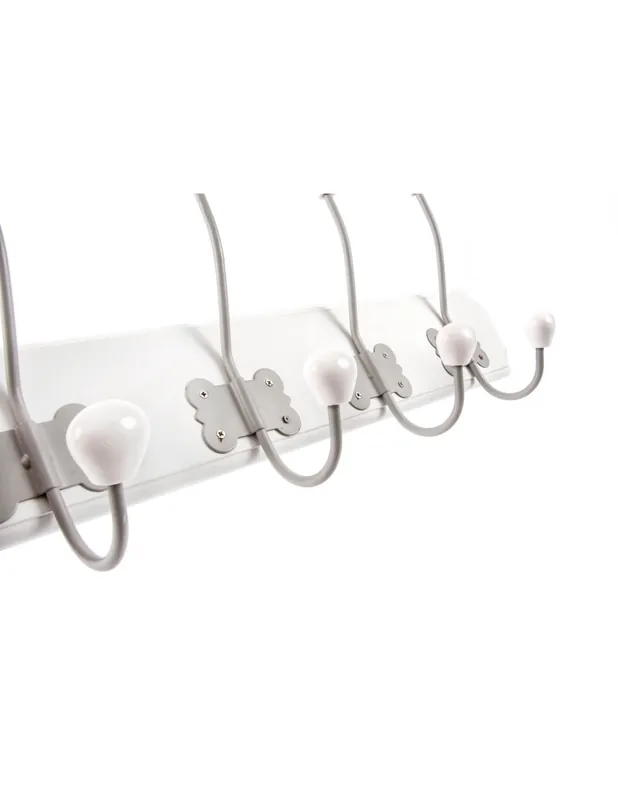 PERCHERO PARED MADERA METAL 21x60x9 5 COLGADORES Mayoreo