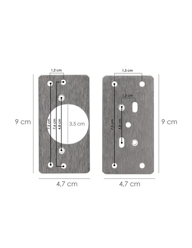 PLACA REPARA BISABRAS CAZOLETA 4,7X9 2 UND Premium