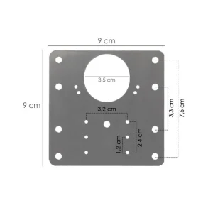 Garantía Incluida PLACA REPARA BISABRAS CAZOLETA 9X9