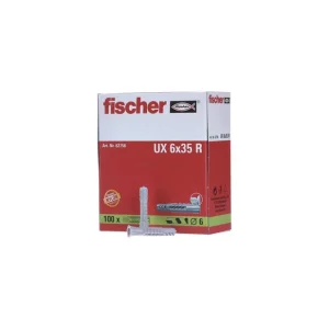 Envío Exprés TACO FISCHER UX-6X35-R LARGO CON BORDE caja 100ud