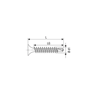 Disponible Ahora TORNILLO DE MONTAJE PLADUR GIX perforante 3,5x25 200u