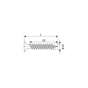TORNILLO DE MONTAJE PLADUR GIX perforante 3,5x55 75u Nuevo Modelo
