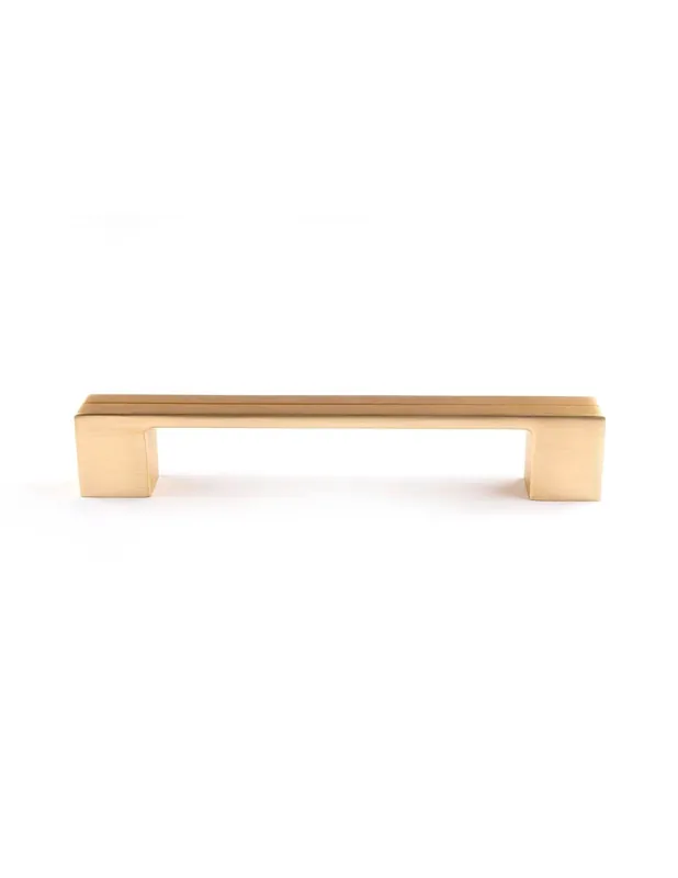 Alta Calidad ASA TIRADOR 512 128MM ZAMAK ORO 2 UD