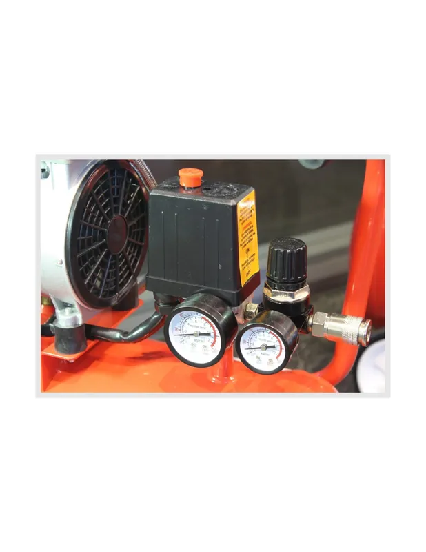 Garantía Incluida COMPRESOR DE AIRE, MONOBLOCO, 24L, 0.75HP, SILENCIOSO - MADER POWER TOOLS