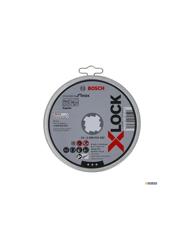 DISCO DE CORTE PARA INOX 115 XLOCK LATA 10UD Descuento