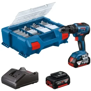 Hecho A Mano TALADRO PERCUTOR PROF BOSCH GSB-18-55 2 BAT Y ACCESORIOS