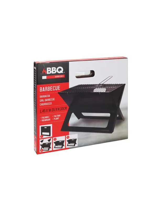 A Buen Precio BARBACOA CARBON PLEGABLE 45X30X35 CM