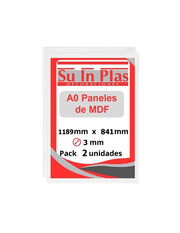 TABLERO MDF BLANCO VARIAS MEDIDAS CORTE LASER Exclusivo