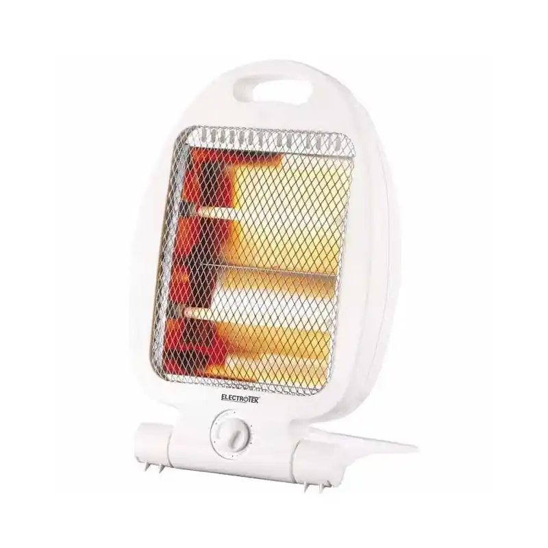 Calefactor Infrarrojo de Cuarzo ET-QH01, 2 Resistencias de Cuarzo y 2 Potencias Calefactoras 400/800W, Exterior e Interior Oferta Especial
