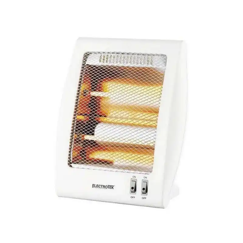 Calefactor Infrarrojo de Cuarzo ET-QH02, 2 Resistencias de Cuarzo y 2 Potencias Calefactoras 400/800W, Exterior e Interior Descuento