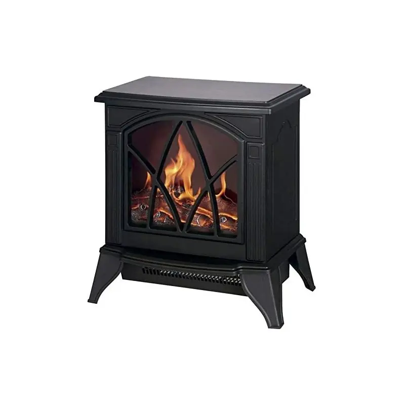 Chimenea Electrica 900W-1800W Efecto Llama con Dos Niveles de Calor, 40x27x44 cm, negro Envío Gratis
