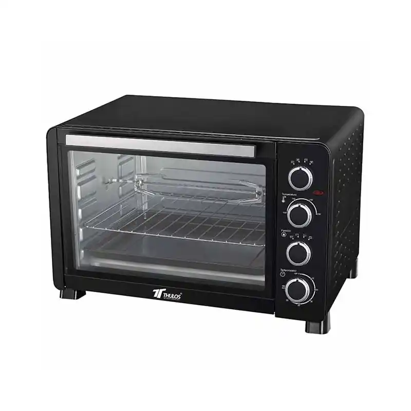 Compra Ahora Horno electrico Thulos 45L convección 2000W, regulación de temperatura hasta 230ºC, rejilla y bandeja, 55,5x42,5x36 cm