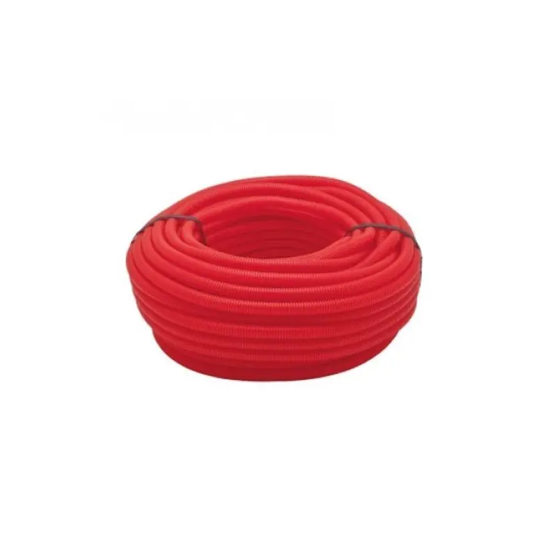Artesanal Tubo Corrugado Rojo 16mm 50 metros | Tuberia corrugada con Certificado Aenor | Adecuado para la protección de tuberias