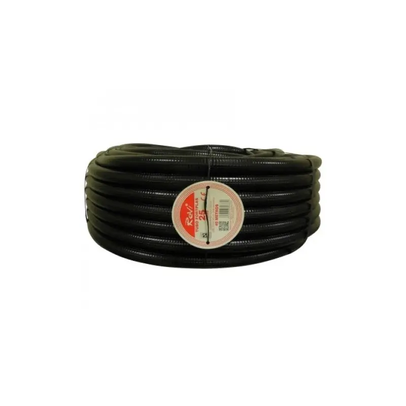 Lujoso Tubo corrugado 25mm 25 metros | Tuberia corrugada con Certificado Aenor utilizada para conducción de cables electricos