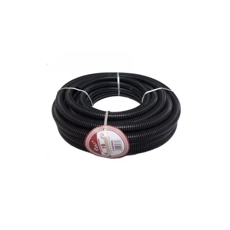 Lujoso Tubo corrugado 16mm 25 metros | Tuberia corrugada con Certificado Aenor utilizada para conducción de cables electricos