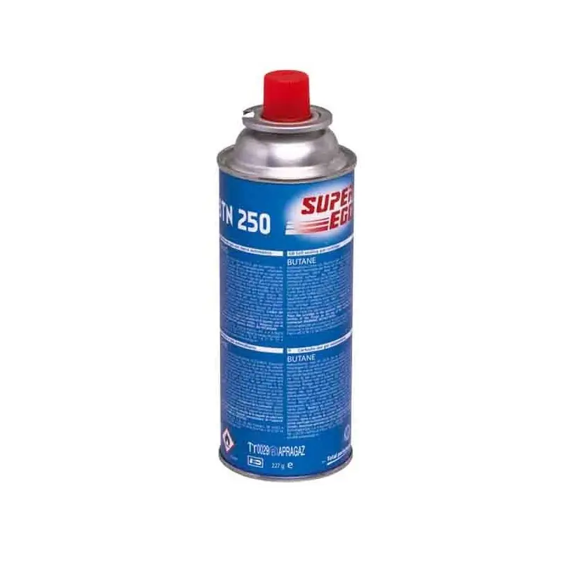 Cartucho de Gas Butano SuperEgo 220g para Hornillos Quemadores | Cartucho de Gas para Camping 250 | Bombonas Promoción Exclusiva