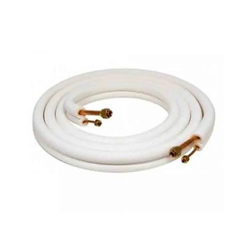 Tubo Aire Acondicionado Doble Aislado 3 mts con Abocardado y Tuerca 1/4''-3/8'' - Listo para Montar Marca Reconocida
