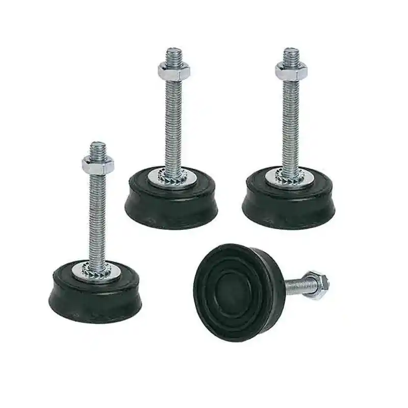 Certificado Silenblock de Suelo con Tuercas y Arandelas para Aire Acondicionado (Pack 4) - Amortiguador para Aire Acondicionado