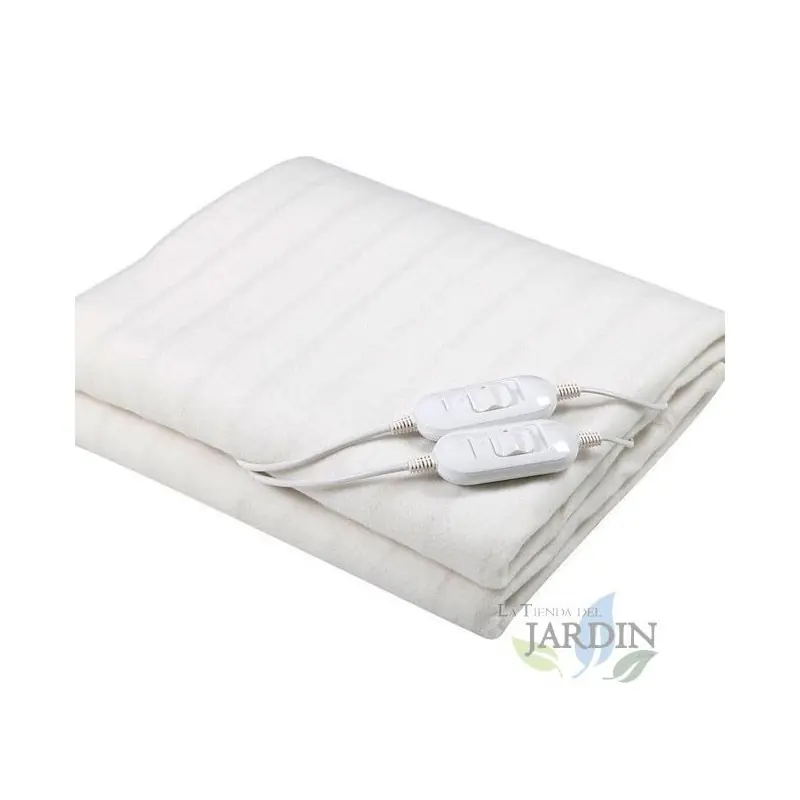 Manta Eléctrica Doble 160x140cm, 2 x 60W, 2 Temperaturas y 2 Controles Regulables - Confort y Personalización Gran Oferta